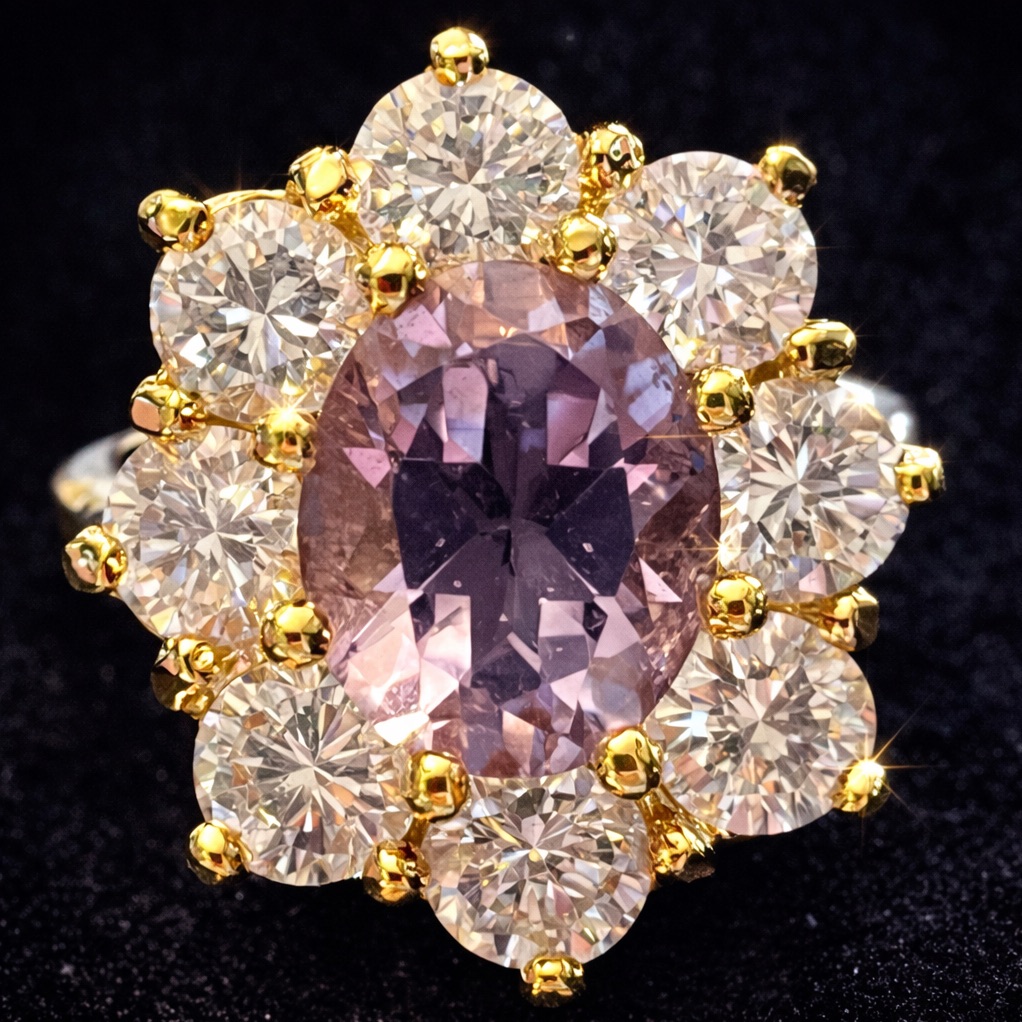 Suzanne Somers Vintage Purple Amethyst Cz Floral Statement Cocktail Ring Hsn 79$
